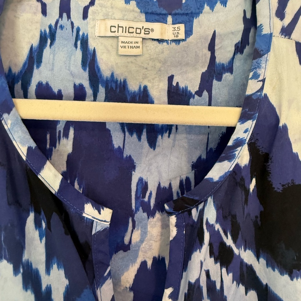 Chico's Blue and White Maxi Dress - Picture 2 of 4